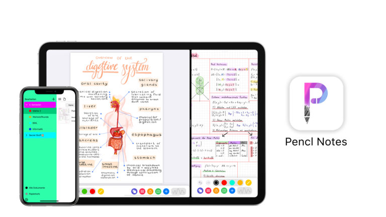 Pencil Notes – die App, die Kugelschreiber, Bleistift, Textmarker, Radiergummi und Schere zugleich ist